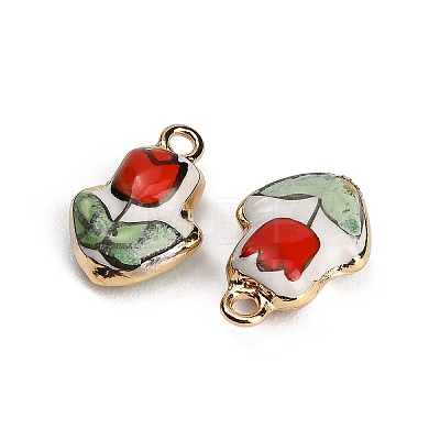 Handmade Porcelain with Brass Pendants PR-CBAB520-06C-1