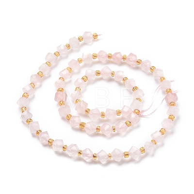 Natural Rose Quartz Beads Strands G-P463-44-1
