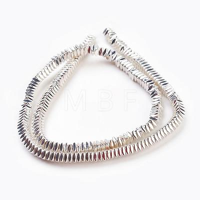 Electroplated Non-magnetic Synthetic Hematite Beads Strands G-G726-06S-1