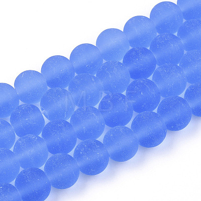 Transparent Glass Beads Strands GLAA-T032-T8mm-MD04-1