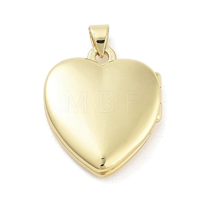 Rack Plating Brass Locket Pendants KK-Z064-34G-1