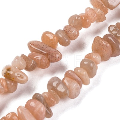 Natural Multi-Moonstone Chip Beads Strands G-M205-19A-1