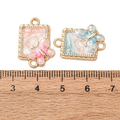 Alloy Enamel Links Connector Charms FIND-K030-05G-1