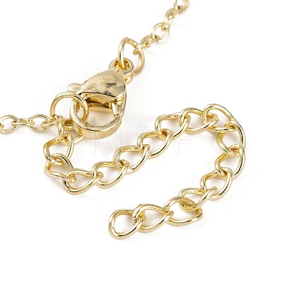 Brass Cable Chain Ring Bracelets for Women BJEW-L690-01G-1