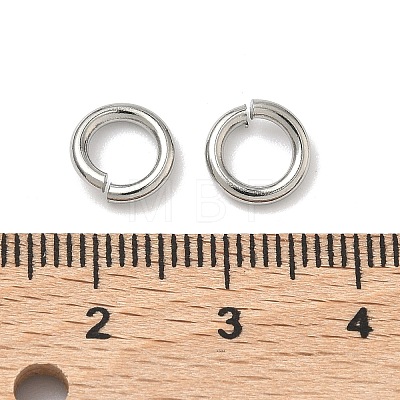 Tarnish Resistant 304 Stainless Steel Open Jump Rings X-STAS-R065-42-1
