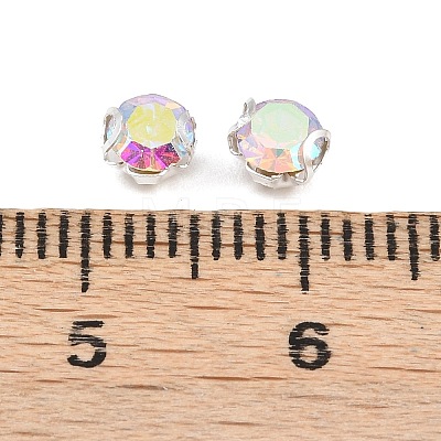 Flat Round Sew on Rhinestone Montee Beads STAS-B107-01A-02S-1