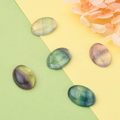 Natural Fluorite Cabochons G-I065-18x13mm-1