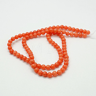 Natural Mashan Jade Round Beads Strands G-D263-4mm-XS21-1