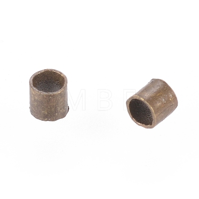 1700pcs 1.5mm Brass Tube Crimp End Beads X-E001-NFAB-1