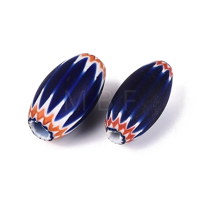 Handmade Millefiori Glass Barrel Beads LA-N002-35B-1