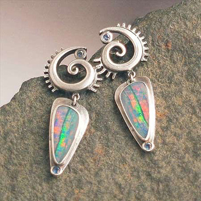 Alloy Enamel Dangle Earrings FS-WG6E131-09-1