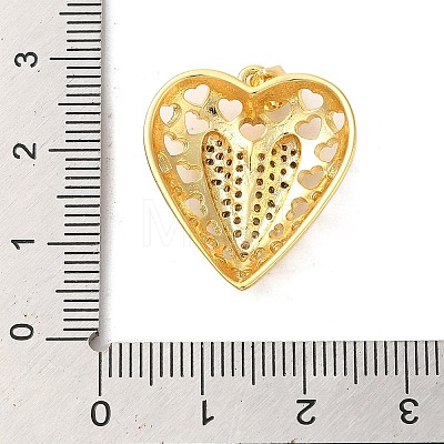 Mother's Day Brass Micro Pave Clear Cubic Zirconia Pendants FIND-Z041-20D-1