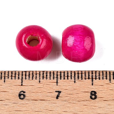 Dyed Natural Wood Beads WOOD-Q006-10mm-11-LF-1