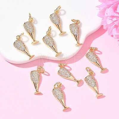 SHEGRACE Brass Clear Cubic Zirconia Pendants XGRQ3K203-525G-1