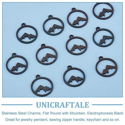 Unicraftale 201 Stainless Steel Charms STAS-UN0042-69-1