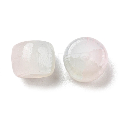 Transparent Crackle Glass Beads Strand GLAA-D012-01C-1