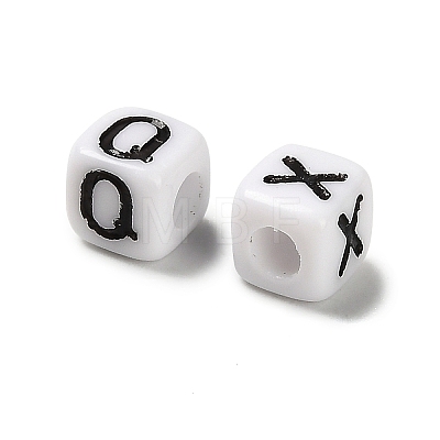 Opaque Acrylic Enamel Beads OACR-A038-02-1
