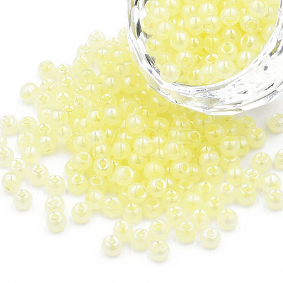 6/0 Imitation Jade Glass Seed Beads X1-SEED-N004-006-08-1