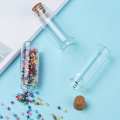Glass Jar Glass Bottles AJEW-H004-2-1