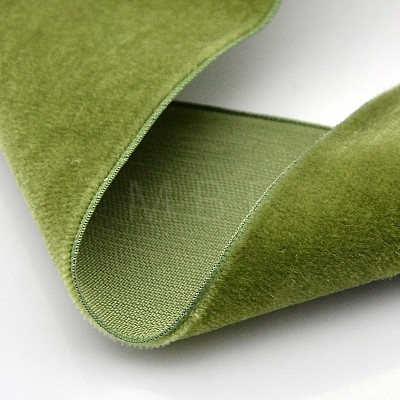 Polyester Velvet Ribbon for Gift Packing and Festival Decoration SRIB-M001-4mm-570-1
