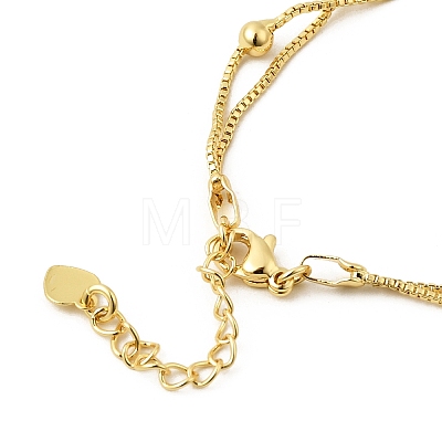 Brass Box Chain Multi-strand Bracelets for Women BJEW-C140-27G-1