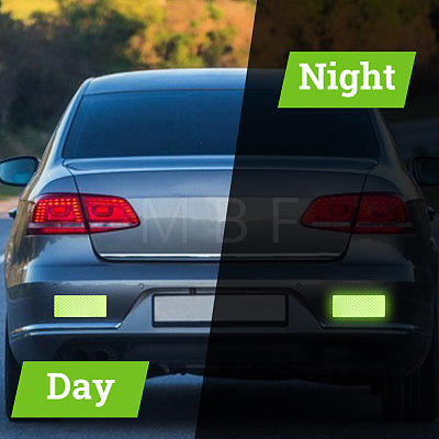 PET Plastic Reflective Car Sticker Decoration DIY-WH0671-415B-1