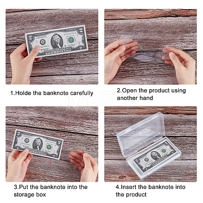  Transparent Plastic Commemorative Banknote Storage Bags ABAG-NB0001-52-1