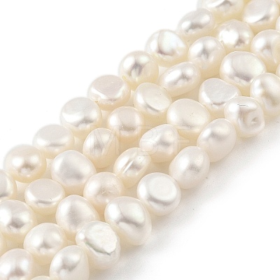 Natural Cultured Freshwater Pearl Beads Strands PEAR-A006-07G-1