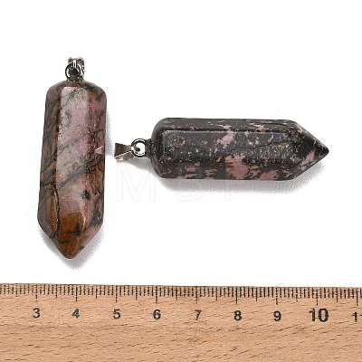Natural Rhodonite Pendants GG-CBAA0EE-02P-05-1