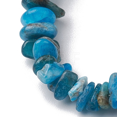 Natural Apatite Chip Beaded Stretch Bracelets BJEW-JB10868-01-1