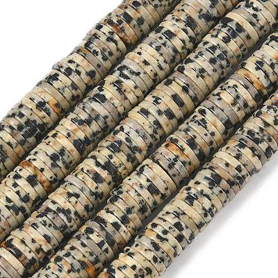 Natural Dalmatian Jasper Beads Strands G-G329-B05-8x1mm-1