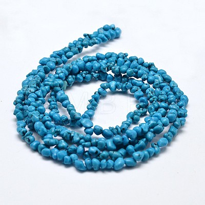 Synthetic Turquoise Nuggets Beads Strands G-L269-01-1