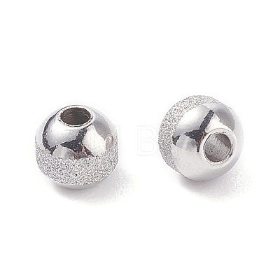 Textured 304 Stainless Steel Beads STAS-P306-01D-P-1