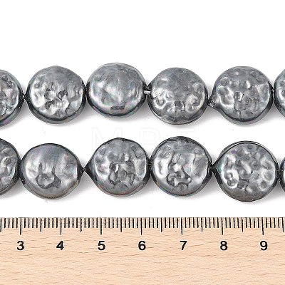 Electroplated Shell Pearl Beads Strands BSHE-Z007-02A-1