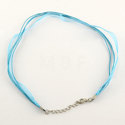 Multi-strand Necklace Cord for Jewelry Making NJEW-R218-M-1