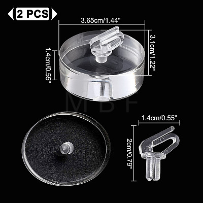 Acrylic Finger Ring Display Holders RDIS-WH0020-02B-01-1