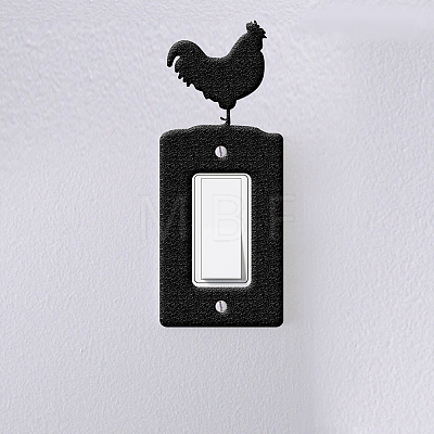 Iron Light Switch Decorations AJEW-WH0197-004-1
