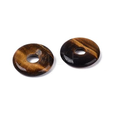 Natural Tiger Eye Pendants G-N359-06A-1