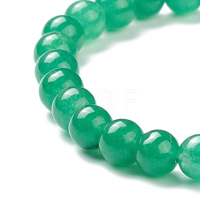 Natural Green Aventurine Beaded Stretch Bracelets BJEW-D446-B-34-1