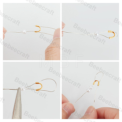 Beebeecraft 150Pcs 5 Style 304 Surgical Stainless Steel Wire Guardian and Protectors STAS-BBC0004-38-1