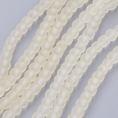 Transparent Glass Bead Strands X-GLAA-S031-4mm-23-1