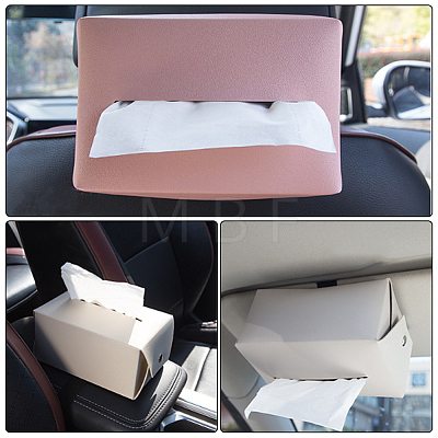 Imitation Leather Tissue Boxes for Car Seat Back AJEW-WH0347-14B-1