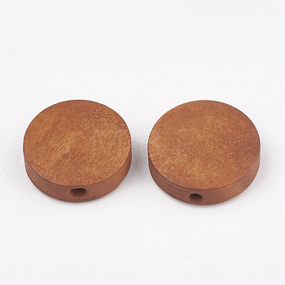 Natural Pear Wood Beads X-WOOD-T009-1.5cm-04-1