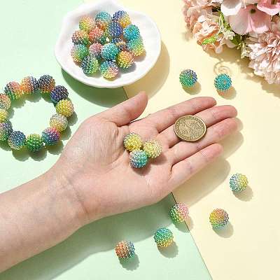 40Pcs Imitation Pearl Acrylic Beads OACR-FS0002-89A-17-1