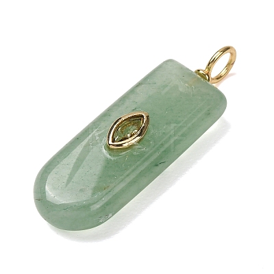 Natural Green Aventurine Pendants G-H328-02G-B06-1