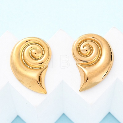 304 Stainless Steel Stud Earrings for Women EJEW-K306-06G-1