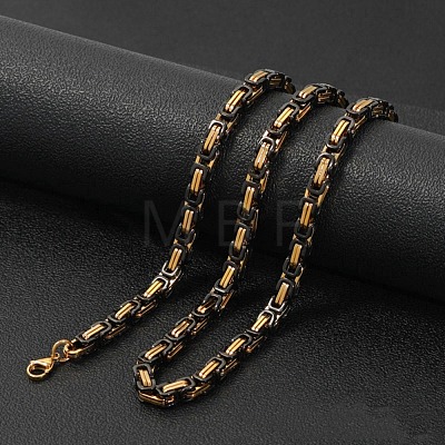 Titanium Steel Byzantine Chains Necklace for Men's FS-WG56795-101-1
