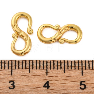 Rack Plating Brass Hook and S-Hook Clasps KK-Z070-38B-G-1