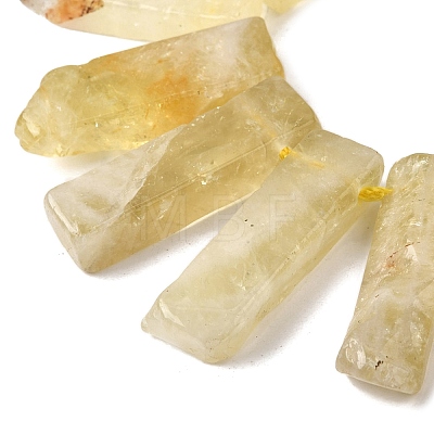 Natural Lemon Quartz(Heated) Beads Strands G-S386-D20-1