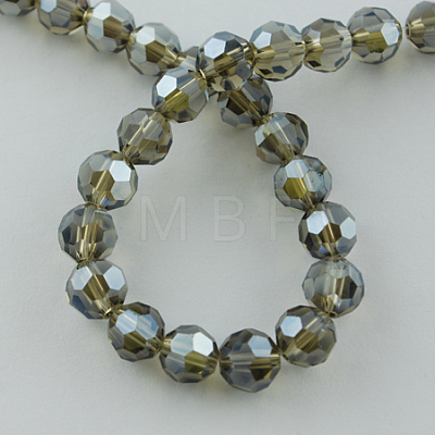 Electroplate Glass Bead Strands EGLA-R015-8mm-M-1